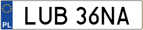 Trailer License Plate